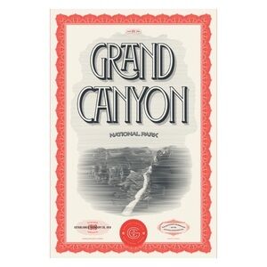 Grand Canyon National Park Artist Series Postcard by Type Hike
